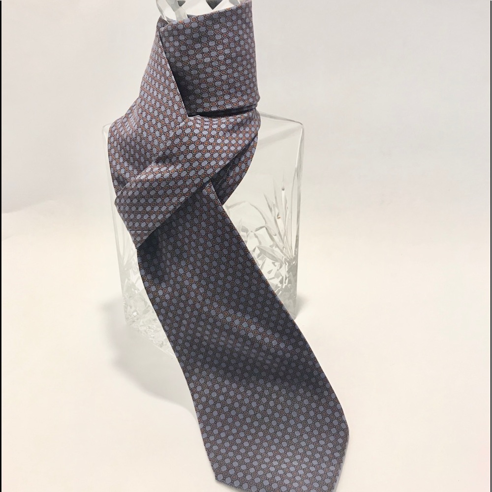 Dior Vintage Christian Dior Silk Red Blue Necktie